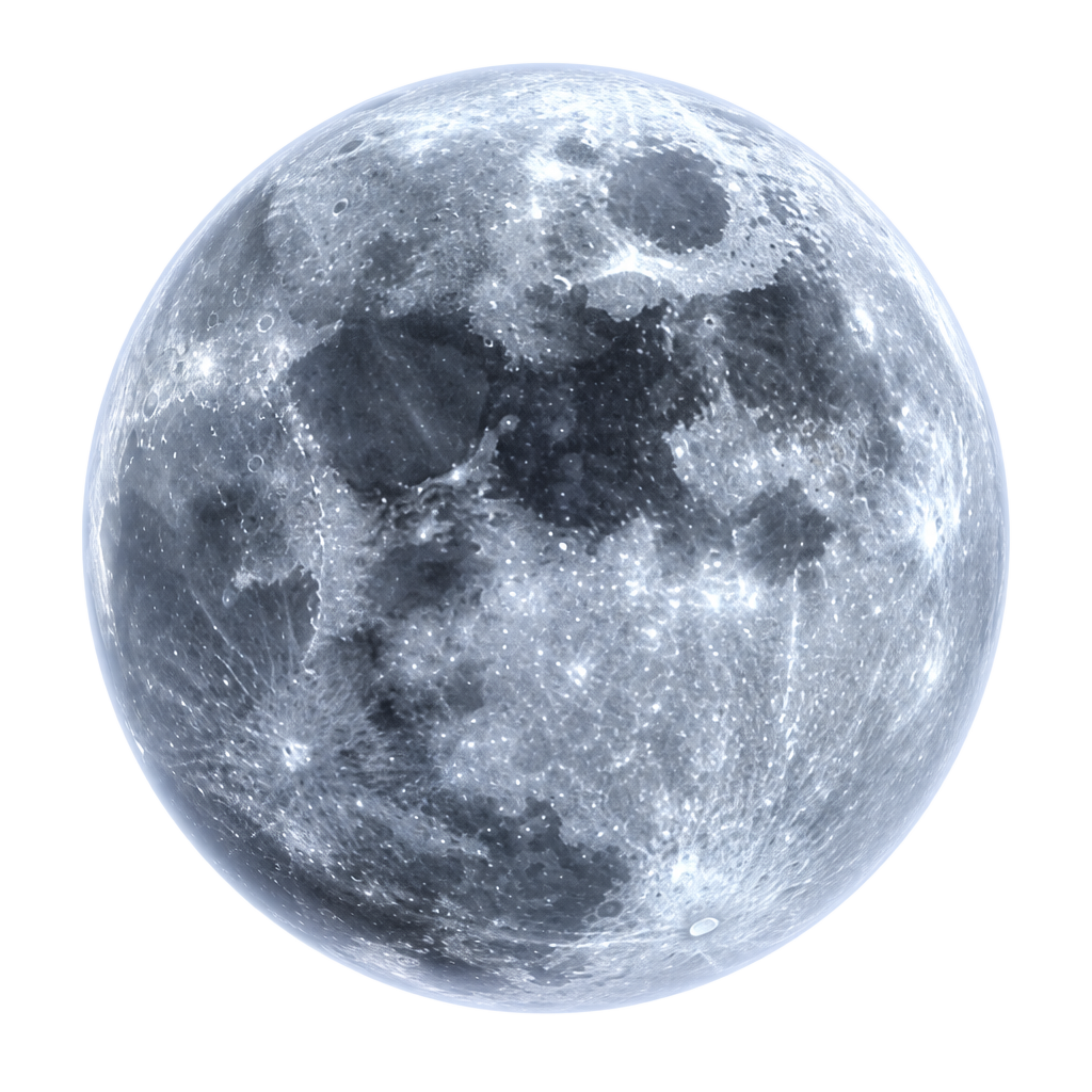 Illustration of a glowing full moon